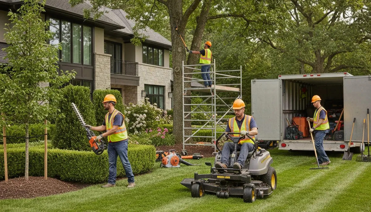 Phoenix, AZ tree service crew providing landscaping and tree care for homes and businesses