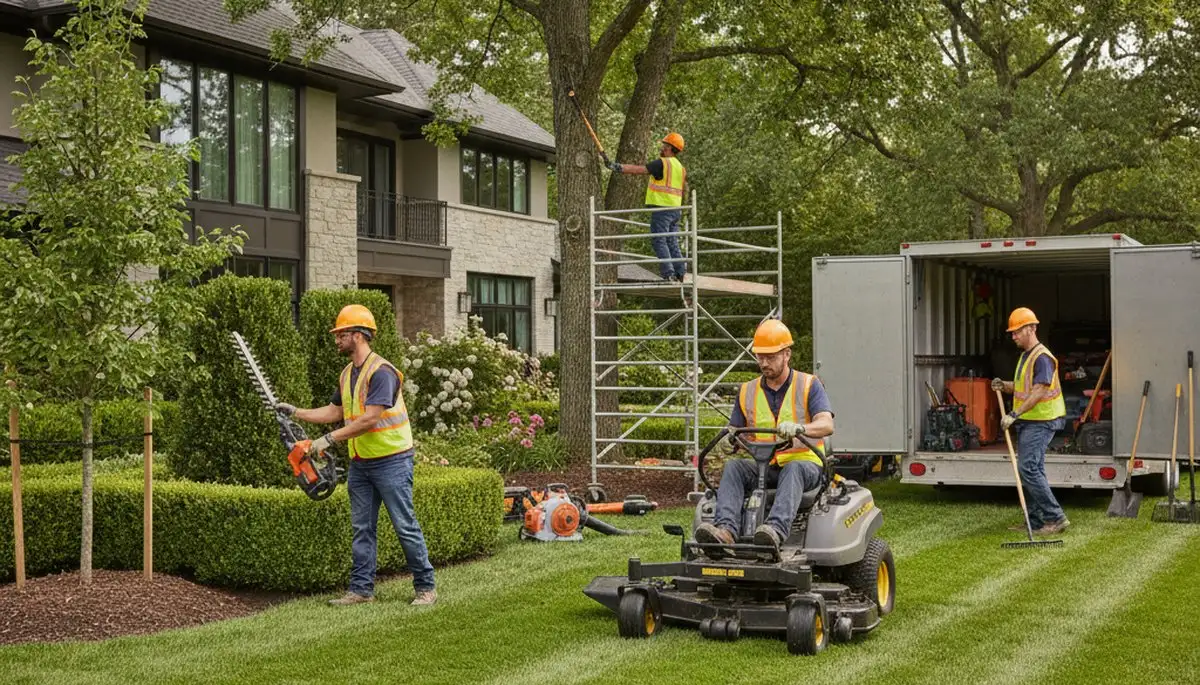 Phoenix, AZ tree service crew providing landscaping and tree care for homes and businesses