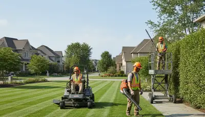 Phoenix tree service crew trimming a tree for safe, professional care in AZ