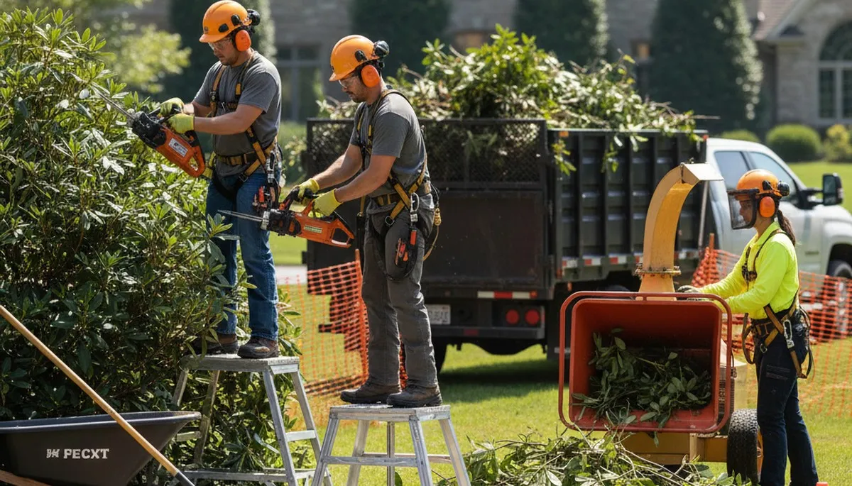 Phoenix, AZ shrub removal by Arbor Tree Care clearing overgrown shrubs for a tidy landscape