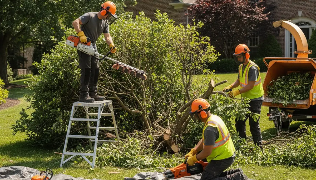 Phoenix, AZ shrub removal service clearing overgrown shrubs for a clean landscape