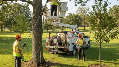 Arbor Tree Care fertilizing trees in Phoenix, AZ for healthier growth and drought stress support