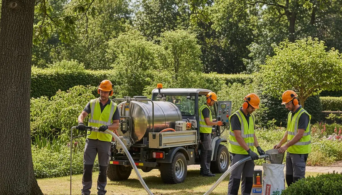 Arbor Tree Care fertilizing trees in Phoenix, AZ for healthier growth and heat stress protection