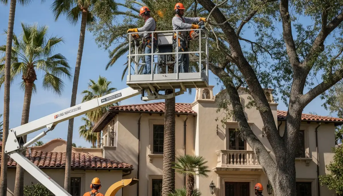 Tree service team in Phoenix, AZ providing professional tree removal and arbor care