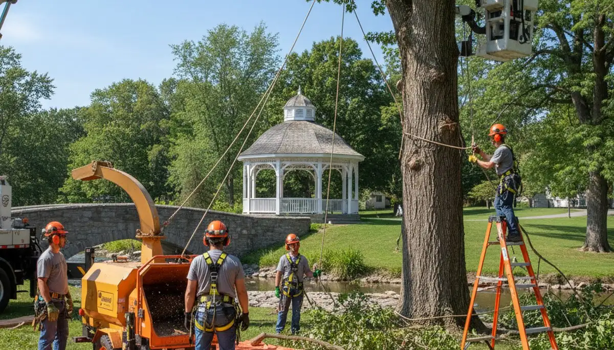 Tree service crew in Phoenix, AZ providing professional tree removal and trimming