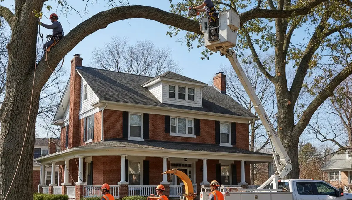 Phoenix, AZ tree service crew providing professional tree removal and trimming for local properties