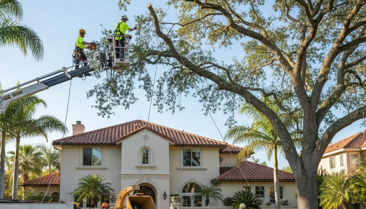 Tree service truck for arborist tree removal in Phoenix, AZ