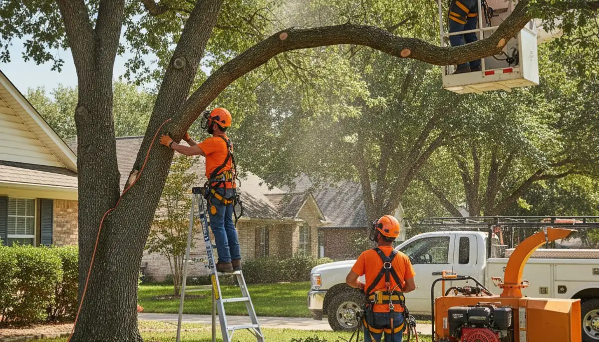 Phoenix, AZ arborist trimming tree canopy for safe, professional tree care service